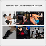 Fitness Weight Lifting Belt Barbell Dumbell Training Back Support Men Women M - Black-M