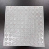 100PCS Clear Silicone Bumper Pads Self Adhesive Door Drawer Cabinet Furniture Stopper - 100PCS-10*2mm - 45-Degree Angle