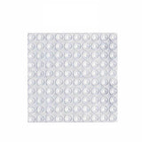 100PCS Clear Silicone Bumper Pads Self Adhesive Door Drawer Cabinet Furniture Stopper - 100PCS-10*2mm - Rear View