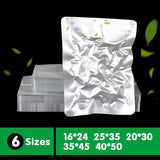 100/200X Aluminum Foil Heat Seal Mylar Food Vacuum Bags 6 Sizes - 40x50cm x 100 PCS