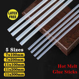 Clear Hot Melt Glue Sticks Adhesive Craft Stick for DIY Glue Tool 7mm 11mm - 11mm x 100mm 10pcs