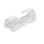 16PCS Cable Clips Management Holder Cord Wire Line Organizer Self-Adhesive L - L Size - Transparent x 16 PCS