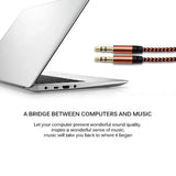 AUX Cable 3.5mm Stereo Audio Input Extension Male to Male Auxiliary Car Cord - White - Extra Image