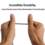 AUX Cable 3.5mm Stereo Audio Input Extension Male to Male Auxiliary Car Cord - Orange - Rear View