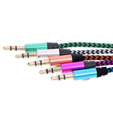 AUX Cable 3.5mm Stereo Audio Input Extension Male to Male Auxiliary Car Cord - Orange - Extra Image