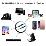 AUX Cable 3.5mm Stereo Audio Input Extension Male to Male Auxiliary Car Cord - Green - 45-Degree Angle