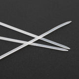250-1000X Cable Ties Zip Ties Nylon Uv Stabilised Bulk White Clear Cable Tie - 4*150mm 500 PCS - Top-Down View