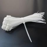 250-1000X Cable Ties Zip Ties Nylon Uv Stabilised Bulk White Clear Cable Tie - 4*150mm 500 PCS