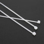 250-1000X Cable Ties Zip Ties Nylon Uv Stabilised Bulk White Clear Cable Tie - 4*200mm 500 PCS