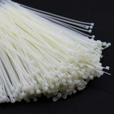250-1000X Cable Ties Zip Ties Nylon Uv Stabilised Bulk White Clear Cable Tie - 4*200mm 500 PCS - Extra Image