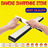 Diamond Whetstone Grit Tool for Knife Sharpening - Kitchen Edge Honing Stone - 240# - Front View