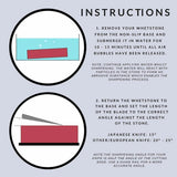 Diamond Whetstone Grit Tool for Knife Sharpening - Kitchen Edge Honing Stone - 600# - Close-Up Angle
