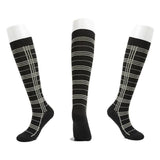 L/XL Size Compression Socks Unisex Adult Nursing Travel Stocking Sport - Black Lattice