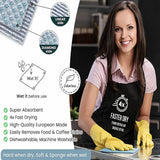 5X Fish Scale Microfiber Cleaning Cloth Dish Washing Glass Wipe Reusable Kitchen - 5Pcs-25cm*25cm - Extra Image