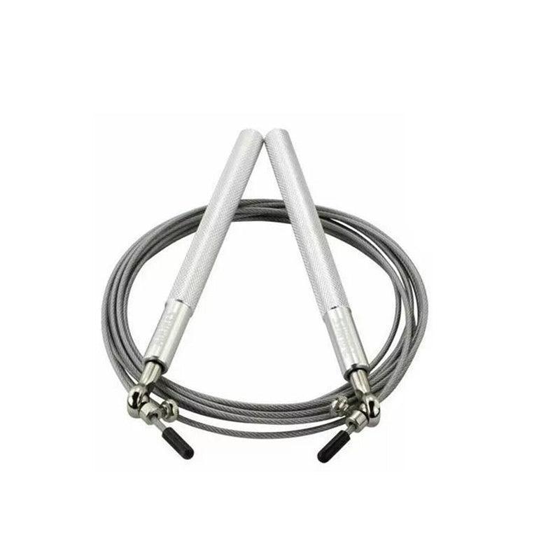 Aolikes Adjustable High Speed Steel Skipping Jump Rope Dual Bearings Gym Boxing - Blue