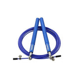 Aolikes Adjustable High Speed Steel Skipping Jump Rope Dual Bearings Gym Boxing - Silver - Low Angle