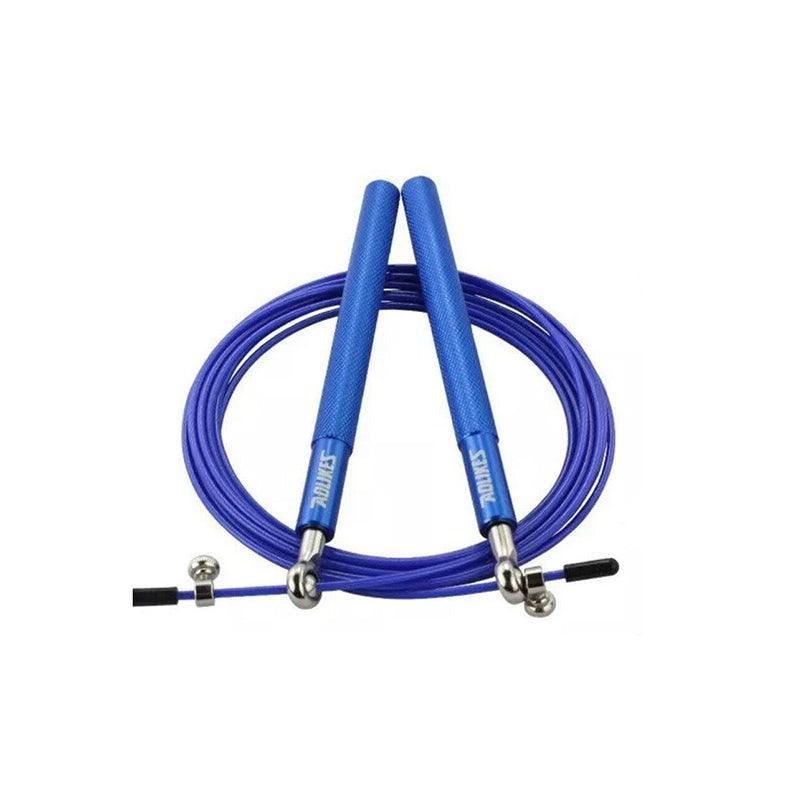 Aolikes Adjustable High Speed Steel Skipping Jump Rope Dual Bearings Gym Boxing - Silver