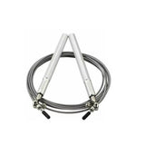 Aolikes Adjustable High Speed Steel Skipping Jump Rope Dual Bearings Gym Boxing - Silver