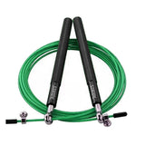 Aolikes Adjustable High Speed Steel Skipping Jump Rope Dual Bearings Gym Boxing - Silver