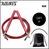 Aolikes Adjustable High Speed Steel Skipping Jump Rope Dual Bearings Gym Boxing - Orange - Extra Image