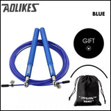Aolikes Adjustable High Speed Steel Skipping Jump Rope Dual Bearings Gym Boxing - Orange - Extra Image