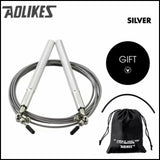 Aolikes Adjustable High Speed Steel Skipping Jump Rope Dual Bearings Gym Boxing - Orange - Extra Image