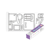 3M DIY Colouring Paper Roll with 12 Colour Pencils Cartoon Doodle Set - Animal world (With 12PCS Colored Pencils)