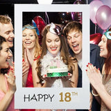 1Th 18Th-60Th Photo Booth Props Picture Frame Wedding Birthday Party Decoration - Happy 18TH