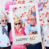 1Th 18Th-60Th Photo Booth Props Picture Frame Wedding Birthday Party Decoration - Happy 40TH - Extra Image
