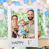 1Th 18Th-60Th Photo Booth Props Picture Frame Wedding Birthday Party Decoration - Happy 50TH - Close-Up Angle