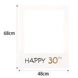 1Th 18Th-60Th Photo Booth Props Picture Frame Wedding Birthday Party Decoration - Happy 50TH - Extra Image