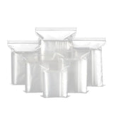 100PCS 100micron Bulk Clear Resealable PE Plastic Zip Bags - 10*20CM
