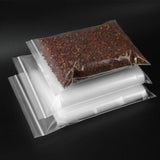 100PCS 100micron Bulk Clear Resealable PE Plastic Zip Bags - 10*20CM - Top-Down View