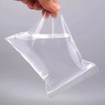 100PCS 100micron Bulk Clear Resealable PE Plastic Zip Bags - 15*20CM