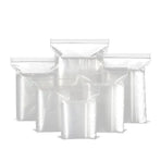 100PCS 100micron Bulk Clear Resealable PE Plastic Zip Bags - 15*22CM