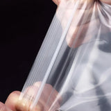 100PCS 100micron Bulk Clear Resealable PE Plastic Zip Bags - 20*28Cm - Low Angle
