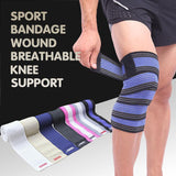Sports Gym Bandage Wrap Compression Strap Wrist Knee Leg Ankle Elbow Band 180Cm - Black