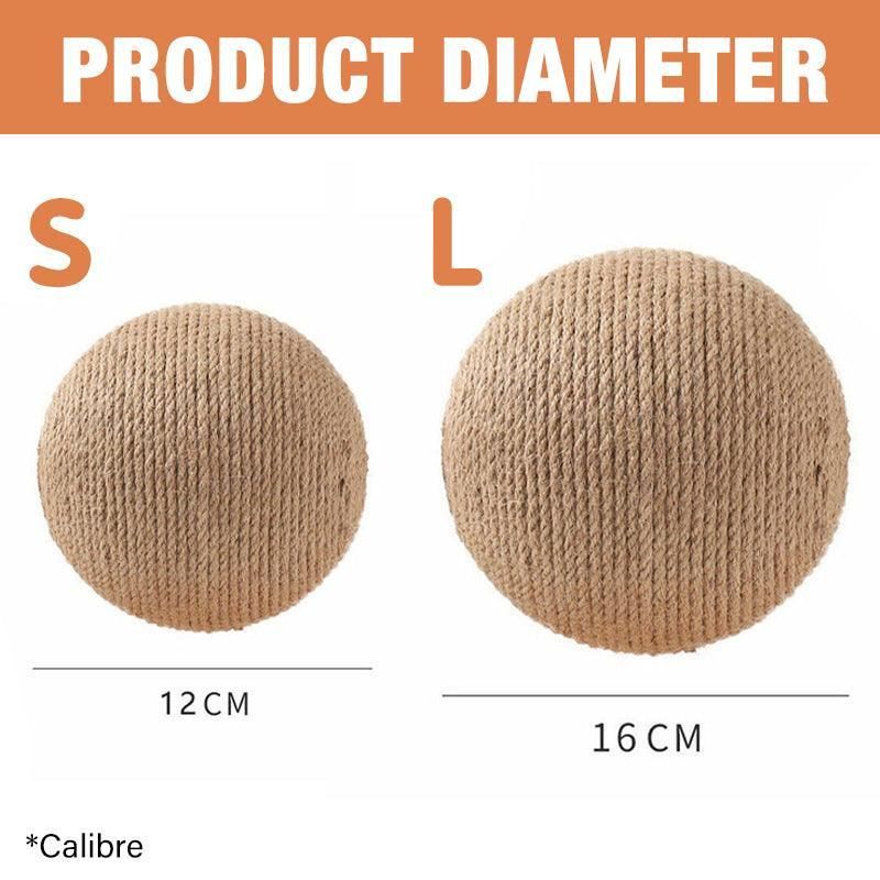 Cat Scratching Ball Cat Scratcher Toy Cats Scratcher Post Natural Sisal - Small (L-Type)