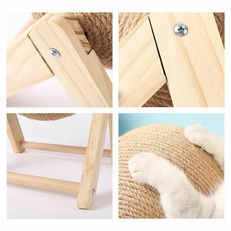 Cat Scratching Ball Cat Scratcher Toy Cats Scratcher Post Natural Sisal - Small (L-Type)