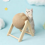 Cat Scratching Ball Cat Scratcher Toy Cats Scratcher Post Natural Sisal - Small (L-Type) - Extra Image