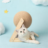 Cat Scratching Ball Cat Scratcher Toy Cats Scratcher Post Natural Sisal - Small (L-Type) - Extra Image