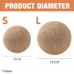 Cat Scratching Ball Cat Scratcher Toy Cats Scratcher Post Natural Sisal - Small (V-Type)