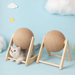 Cat Scratching Ball Cat Scratcher Toy Cats Scratcher Post Natural Sisal - Small (V-Type)