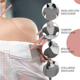 2Pcs Soft Anti-Slip Invisible Shoulder Pads Naturally Increased Silicone /Sponge - Beige (Silicone)