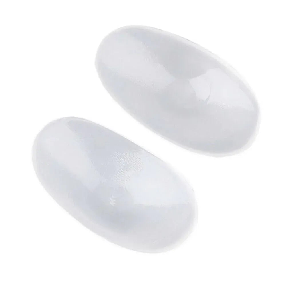 2Pcs Soft Anti-Slip Invisible Shoulder Pads Naturally Increased Silicone /Sponge - Clear (Silisone)