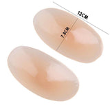 2Pcs Soft Anti-Slip Invisible Shoulder Pads Naturally Increased Silicone /Sponge - Clear (Silisone)