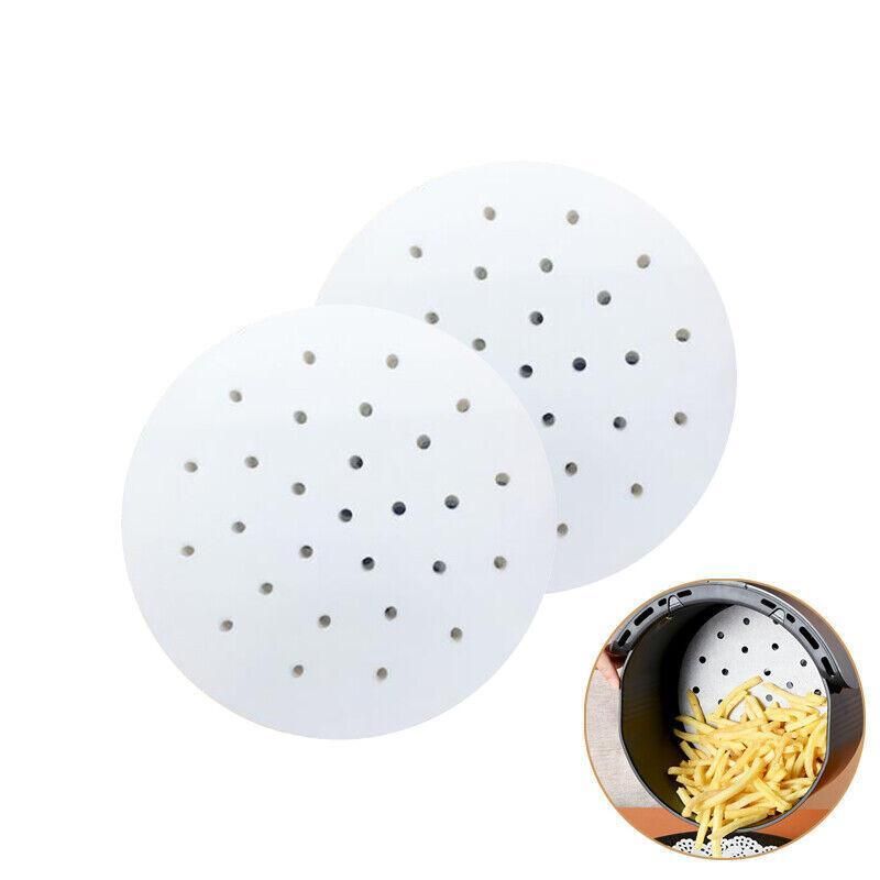 100Pcs 7/8/9 Non-Stick Air Fryer Parchment Liners - 23CM