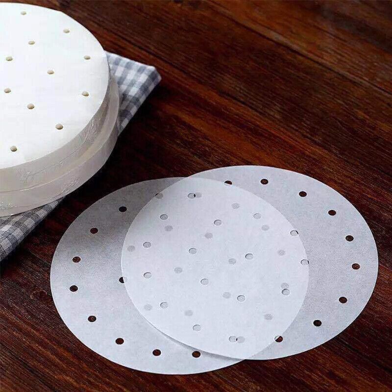 100Pcs 7/8/9 Non-Stick Air Fryer Parchment Liners - 23CM