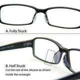 Silicone Anti-Slip Stick On Nose Pads for Eyeglass Sunglasses Glasses Clear - 1.8mm - Extra Image