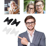 Silicone Anti-Slip Stick On Nose Pads for Eyeglass Sunglasses Glasses Clear - 2.8mm
